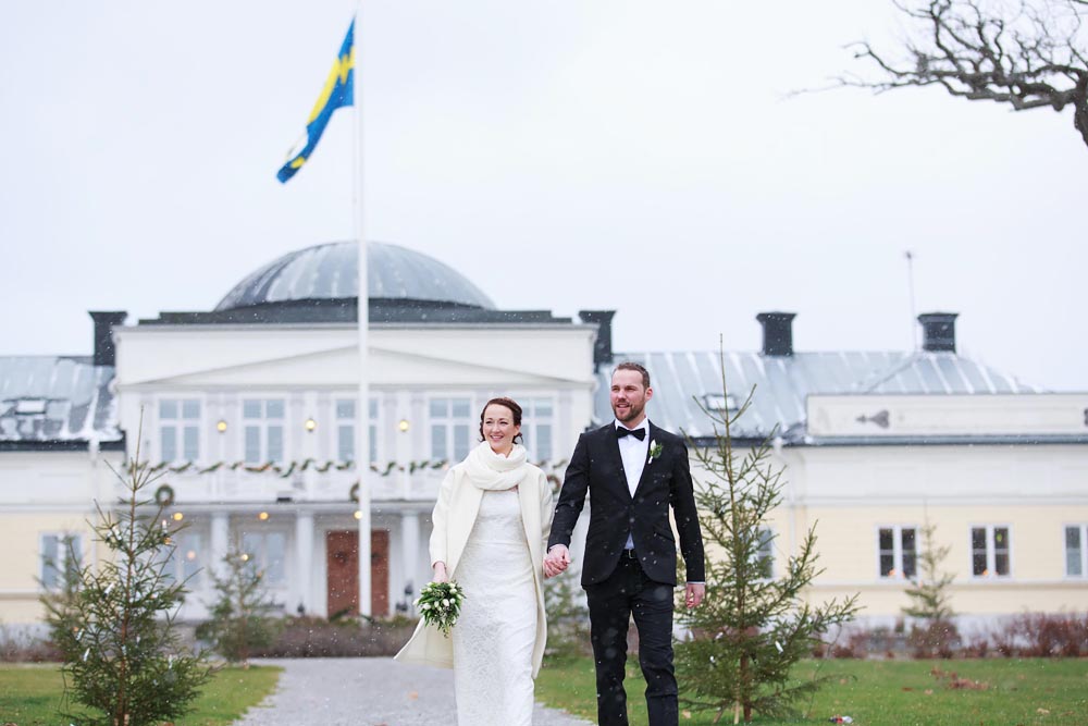 Bröllopsfotografering på Gränsö slott - fotograf Phia Bergdahl, Västervik