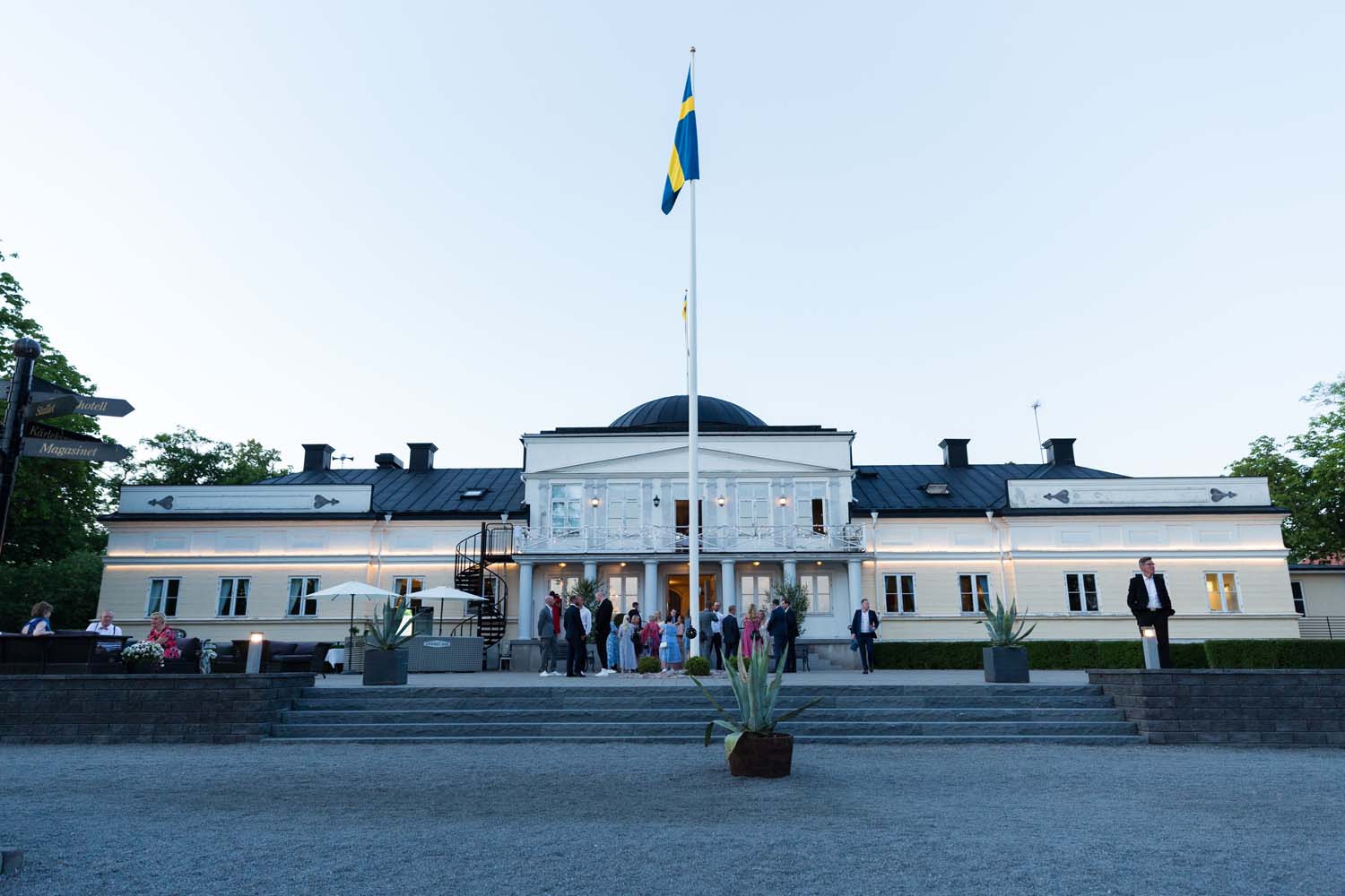 Bröllop på Gränsö slott.